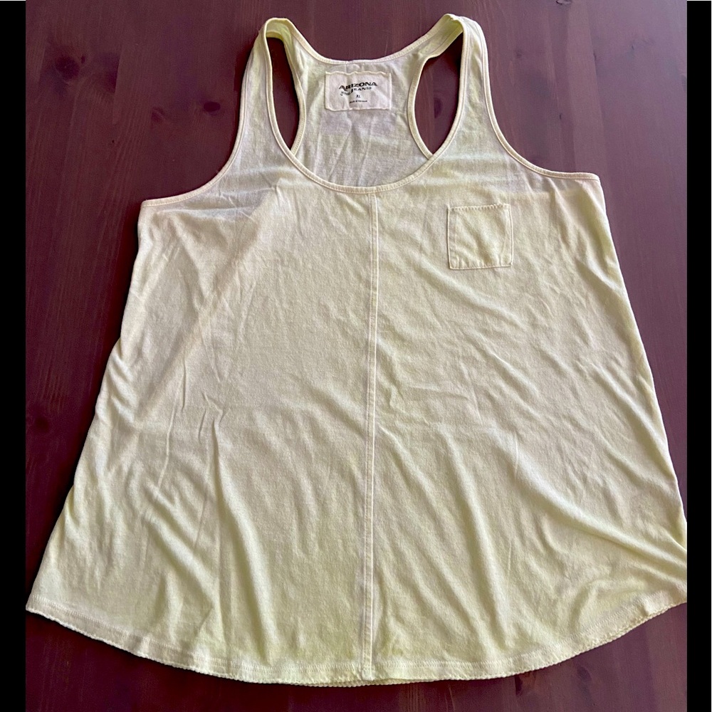 Arizona Jean Company Neon Yellow/Green Tank Top